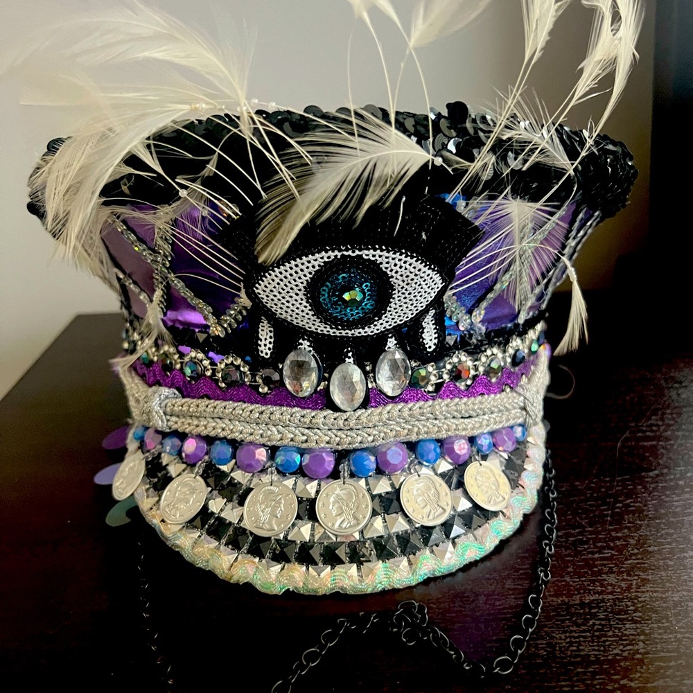 Custom made Captain hat for raves, festivals or Halloween